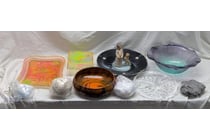 Assorted Decorative Art Glass Bowls, Serving