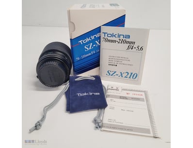 TOKINA SZ-X 70-210MM F/4-5.6 ZOOM LENS WITH ORIGIN...