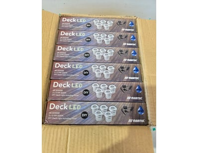 RRP $1,279.60 BULK LOT - QTY x8 Martec Deck LED li...