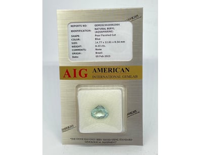 8.33CT NATURAL BERYL

Report #: Gem2023020982064

...