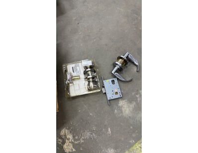Assorted box of locks and accessories

