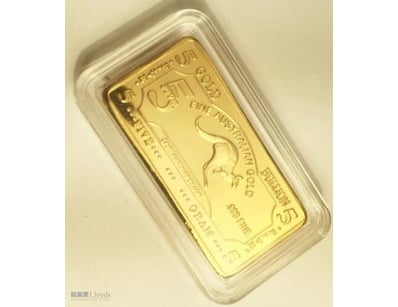 5 GRAM AWESOME "AUSTRALIAN KANGAROO" INGOT FINISHE...