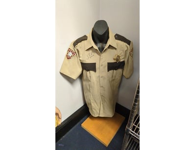 SIGNED RICK GRIMES SHERRIF UNIFORM FROM THE WALKIN...