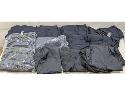 Bulk lot of mens trousers,benchmark brand navy and...
