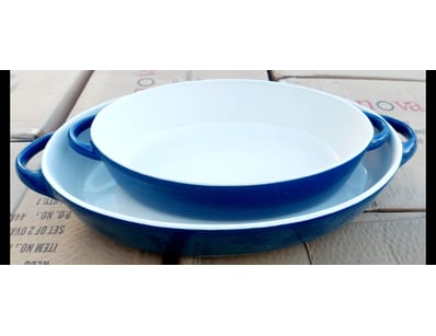 RRP $130 Set of x2 Nova Webb Oval Bakers

Nova W...