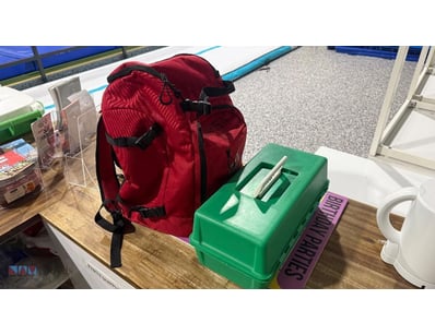<b>Commercial First Aid Kit and Emergency Backpack...
