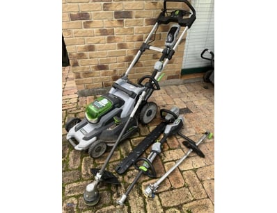 Cordless Ego 56V Garden Tools. 1 X Lm2000E Lawn Mo...