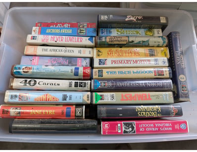 Collection of VHS Tapes Including Shrek, Oliver, T...