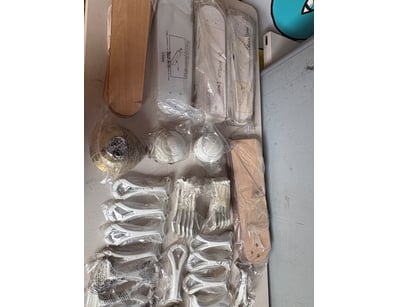 Assorted Ceiling Fan Parts 
Including Ceiling Fan ...