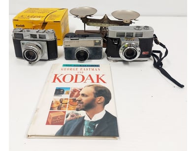 VINTAGE KODAK CAMERA COLLECTION WITH BUSINESS HIST...
