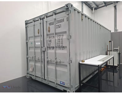 A-Grade, 20ft shipping container with epoxied floo...