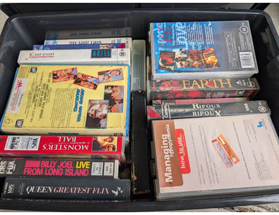 Collection of VHS Tapes Including Reality Bites, Q...
