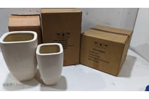 Assorted lot of Red Phoenix Vases, Multicolored,