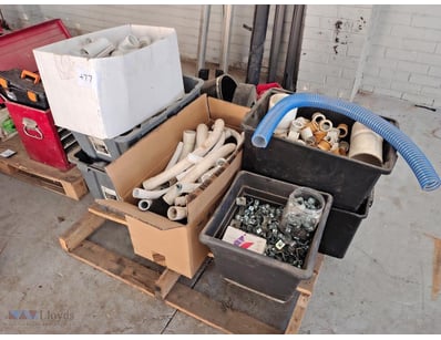 Pallet lot of plumbing materials 
Manufacture Year...