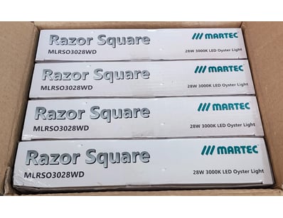 RRP $399.80 BULK LOT - QTY x4 Martec Razor Square ...