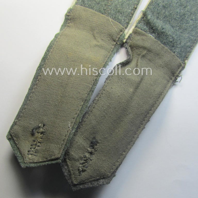 Pair of WH (Heeres) EM-type (ie. 'M40'-pattern) neatly 'cyphered' shoulderstraps as was intended for usage by a: 'Soldat einer Infanterie Lehr-Bataillons o. Rgts.'