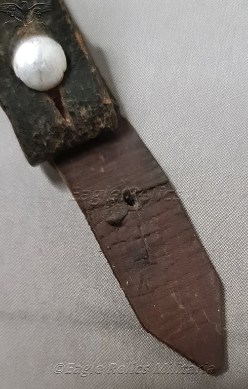 Early Leather Chinstrap for the combat Helmet