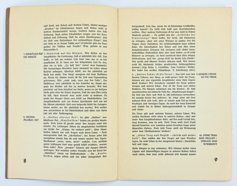 German Hitler Youth 'Jungschar' Booklet 1934