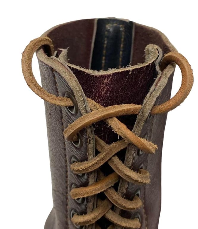 2nd Model Fallschirmjäger Jumpboots in Brown (!) Leather