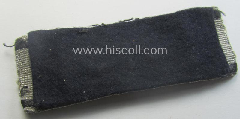 Truly used- and/or worn so-called: 'Sonderabzeichen für das Niederkämpfen von Panzerkampfwagen usw. durch Einzelkämpfer in Silber' (ie. tank-destruction badge)