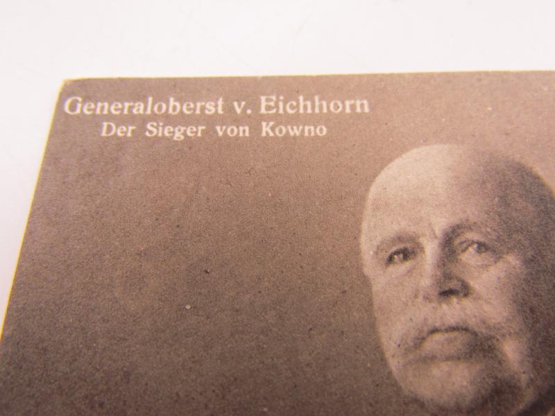 Postcard: "General von Eichhorn"
