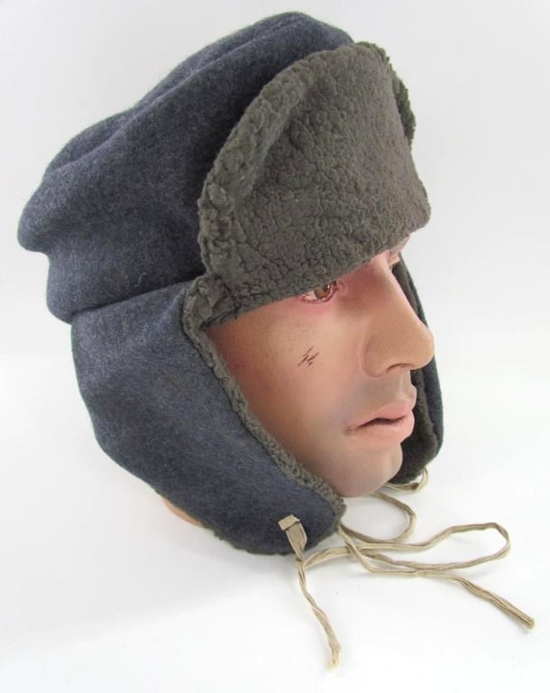 Luftwaffe Winter Fur Cap Maker Marked and LBA Stamp....Mint