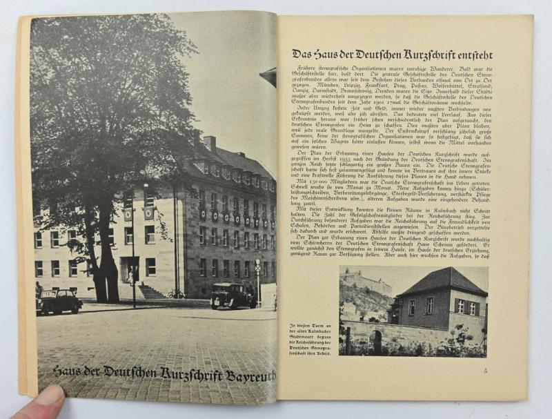 German Third Reich Era Booklet 'Stenografenschaft' 1936