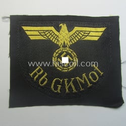 Rarely seen, RB- ('Reichsbahn'-) related arm-eagle (ie. 'Ärmeladler')...