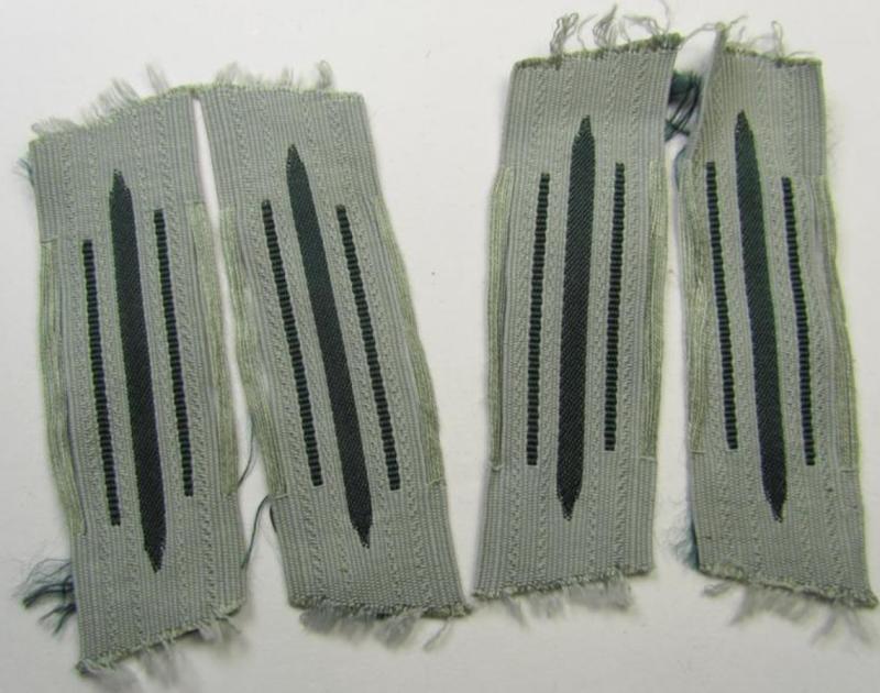 Neat - and fully matching! - pair of WH (Heeres) early- (ie. mid-war-) period collar-tabs or: 'Einheitskragenspiegel' (being of the desirable 'generic-type' to be used by all 'Heeres' branches of the 'Deutsche Wehrmacht')