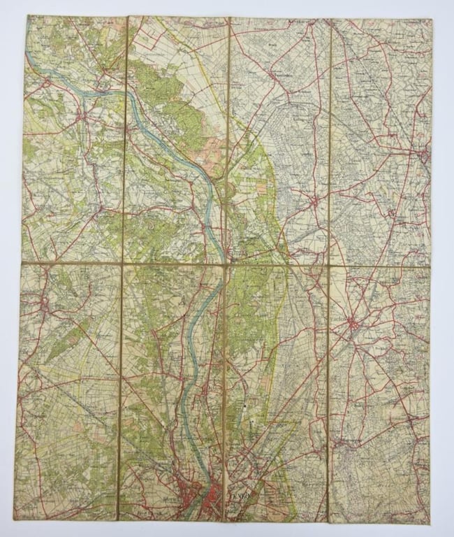 Dutch WW2 Mapcard 1937 of Venlo 'Limburgse Jagers'