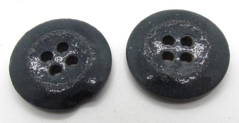 2x Luftwaffe Glass Buttons