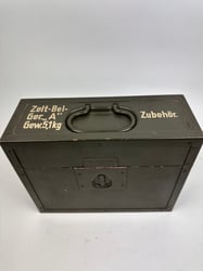 WW2 German Box "Zelt-Bel-Ger.,,A"Gew.5,1Kg" Zubehor