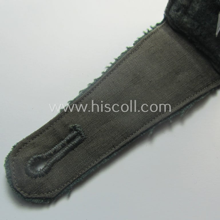 Single, WH (Heeres) NCO-type (ie. 'M36- o. M40'-pattern- and/or 'pointed-styled') 'cyphered' shoulderstrap as was intended for usage by a: 'Feldwebel des Infanterie-Rgts. 76'