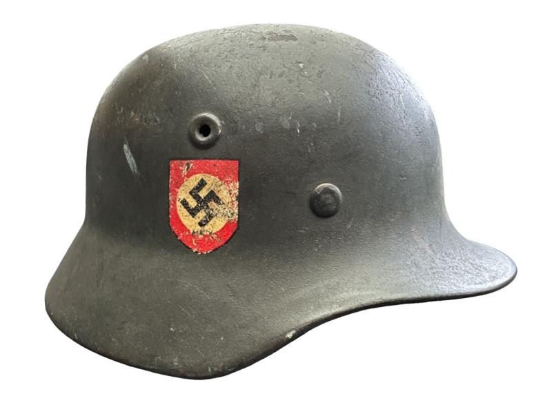 Wehrmacht Q64 DD M40 Police helmet