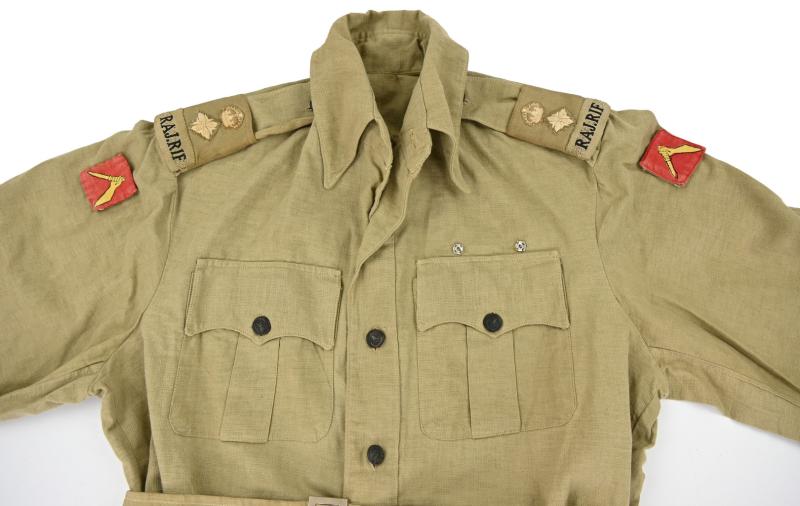 British WW2 Tropical RAJ.RIF KD Tunic 19th Indian Division