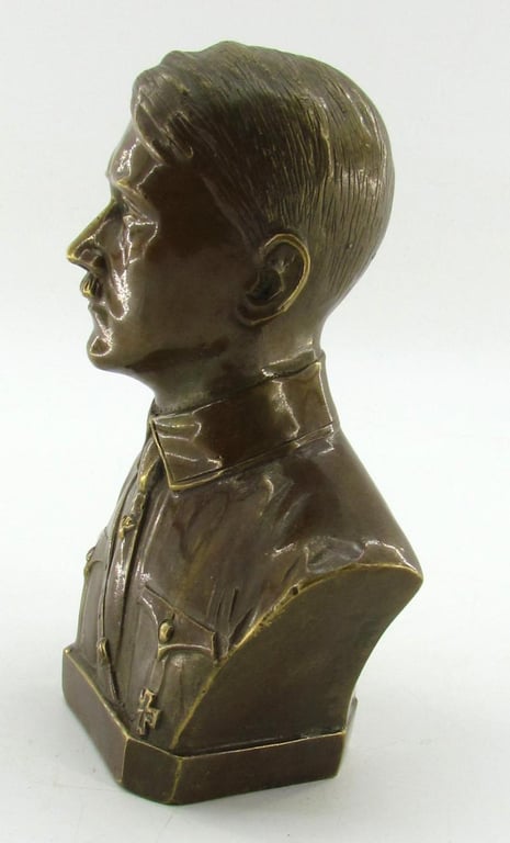 Brass Material Bust of Adolf Hitler