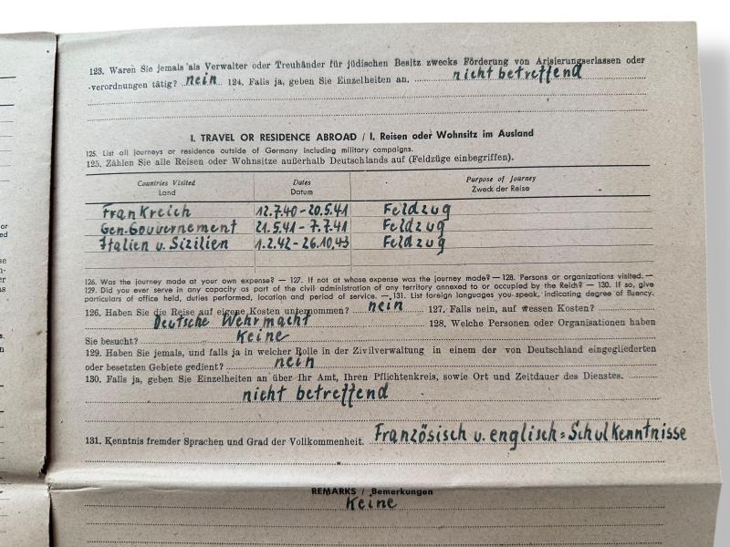 Grouping of Hauptmann Heinz-Joachim Müller