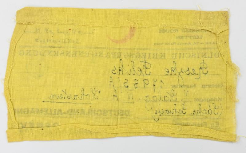 Polish WW2 Cloth POW Post Tag