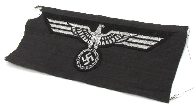 Wehrmacht Panzer first pattern officer ‘BeVo’ flatwire breast eagle ( Rare )