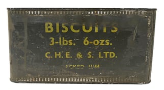 British WW2 Ration Box of Biscuits 1944