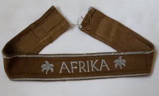 WH cuff-title ('Ärmelstreifen') entitled: 'Afrika'