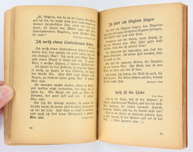 German HJ Songbook 'Uns geht die Sonne nicht unter'