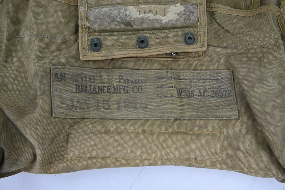 USAAF WW2 AN-6510-1 Seat Parachute Pack