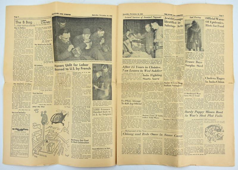 US WW2 The Stars and Stripes Newspaper