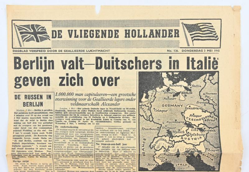 Allied Droppingsflyer 'De Vliegende Hollander' 3 May 1945