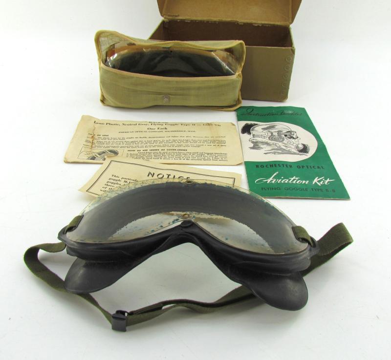 US WWII Polaroid Flying Goggles Type B-8