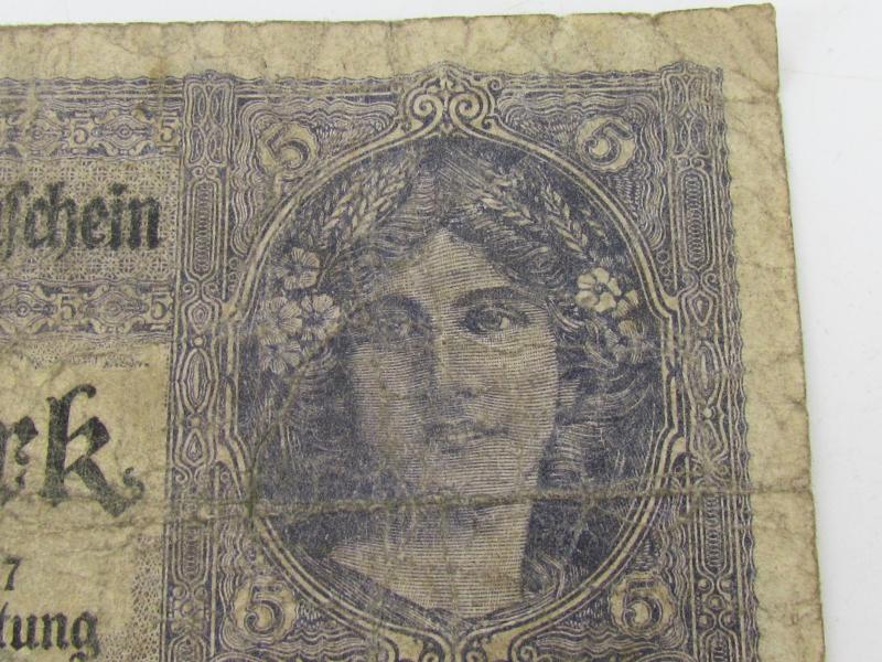 Deutsches Reich, 5 mark 1917