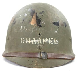 US WW2 M1 Named Helmet Liner