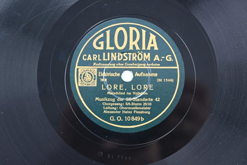 German Third Reich Era Music Record 'SS-Standarte 42'