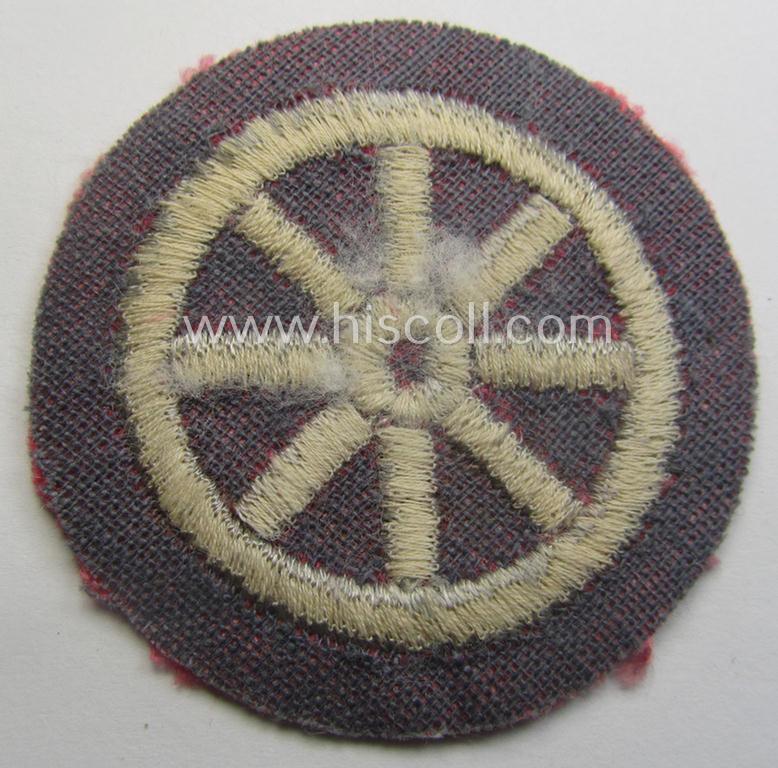 HJ ('Hitlerjugend') so-called: 'Motor-HJ Prüfungsabzeichen in Silber' (or: silver-class motor-proficiency badge) being a 'virtually mint ie. unissued' example that misses its 'RzM'-etiket